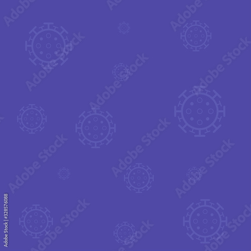 Blue background with corona...