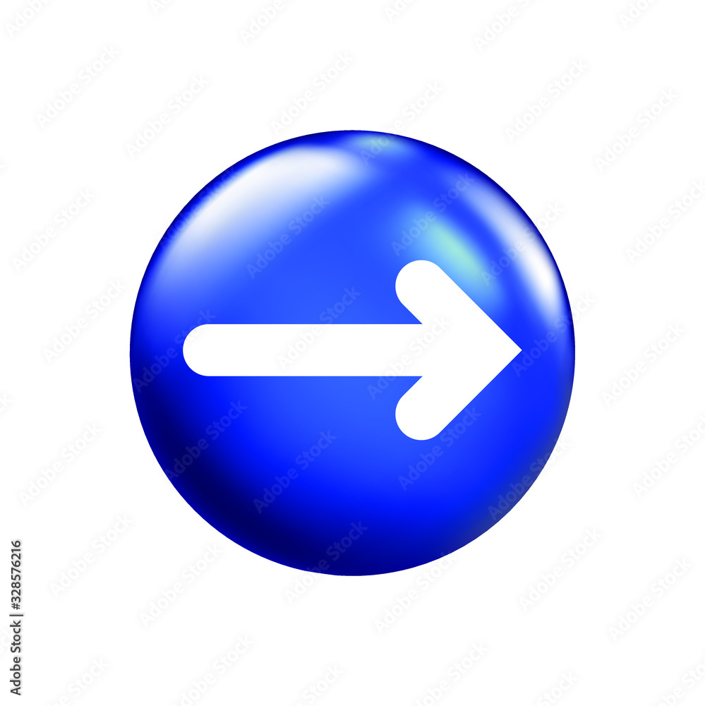 Direction indicator, arrow, white outline on blue background, isolated EPS vector illustrations . Direction indicator, arrow, white outline on blue background, isolated EPS vector illustrations .