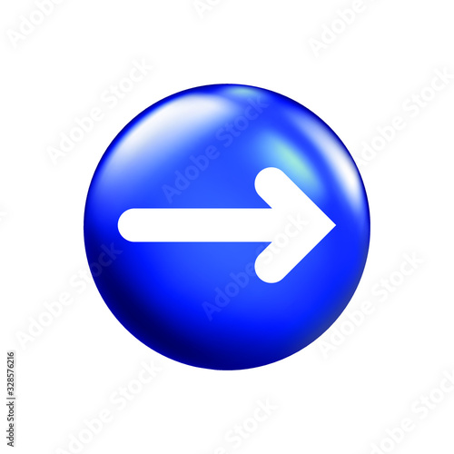 Free Download Direction indicator, arrow, white outline on blue background, isolated EPS vector illustrations . - GFXLoad