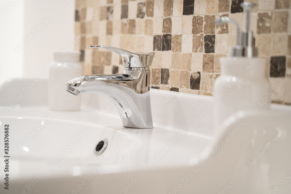 Fototapeta premium sink in bathroom