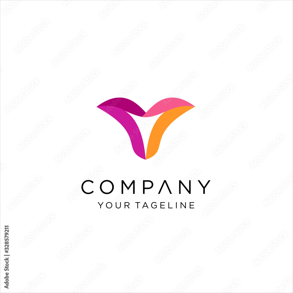 V logo, Letter V logo with colorful design, Business logo V logo, Letter V logo with colorful design, Business logo
