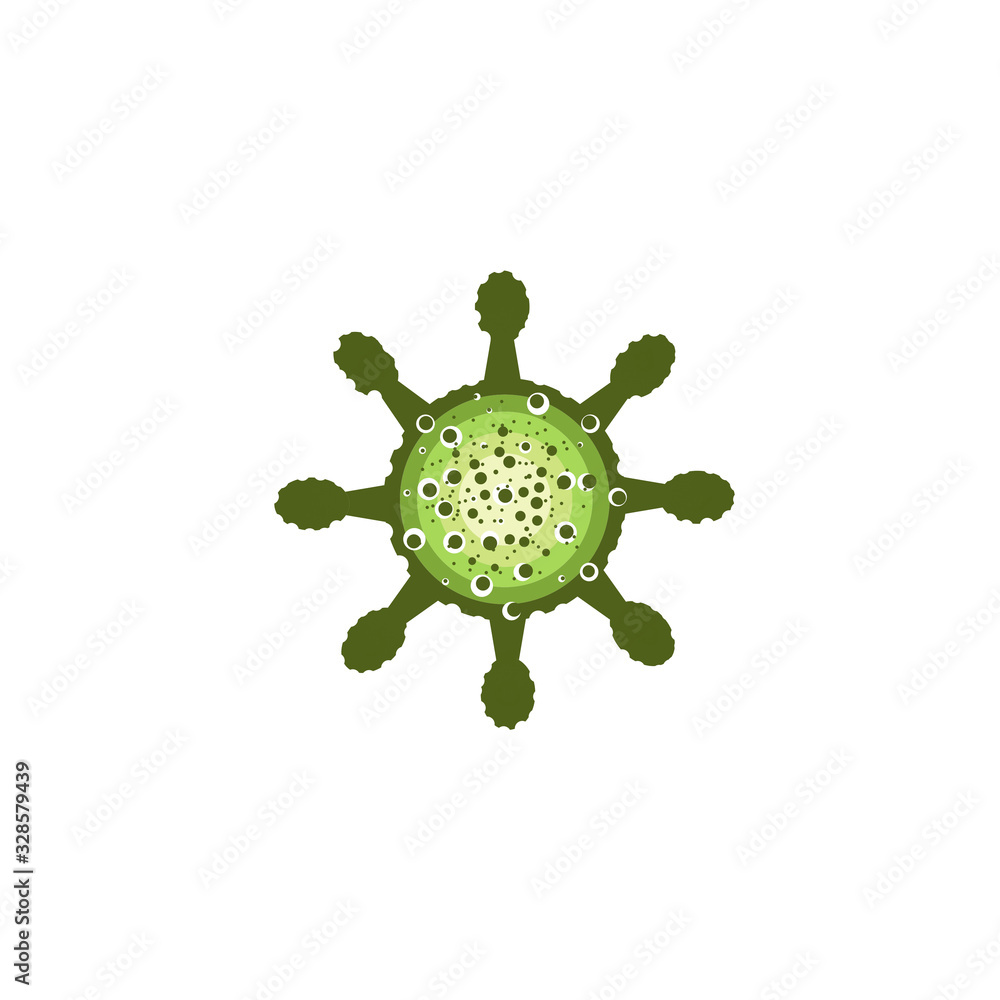 custom made wallpaper toronto digital Corona virus icon sign on white background. Pandemic and coronavirus outbreaks 