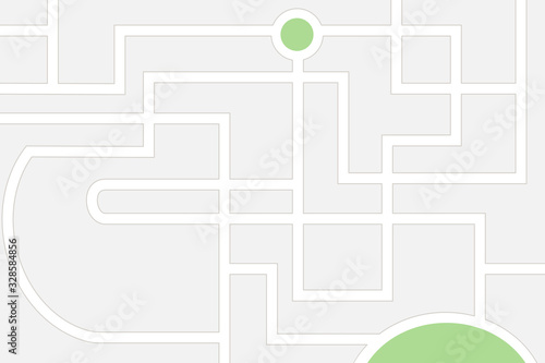 Generic street view map, vector illustration