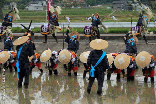 重要無形民俗文化財　広島　安芸高田　花田植　はやし田　原田はやし田　来原さんばい祭り　