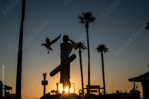 Winter sunset in Newport Beach