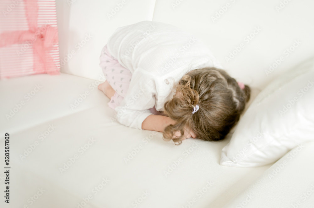Cute child enjoying Christmas atmosphere Cute child enjoying Christmas atmosphere