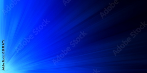Abstract Sun on blue sky with lenses flare