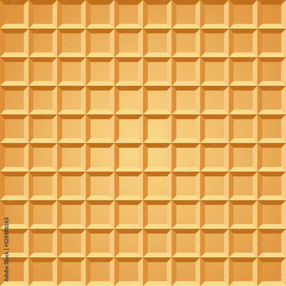Wafer seamless pattern. Baked waffle repeating texture. Stylized flat style background for baked goods or ice cream design. Vector eps8 illustration. Wafer seamless pattern. Baked waffle repeating texture. Stylized flat style background for baked goods or ice cream design. Vector eps8 illustration.