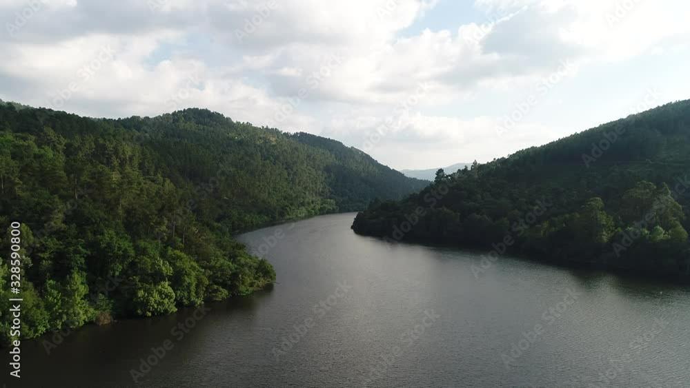 aerial view Rio Arnoia