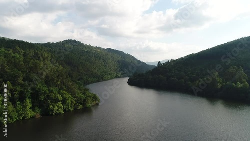 aerial view Rio Arnoia photo