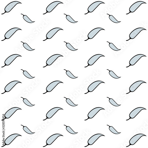 Chili pattern in black and white logo.