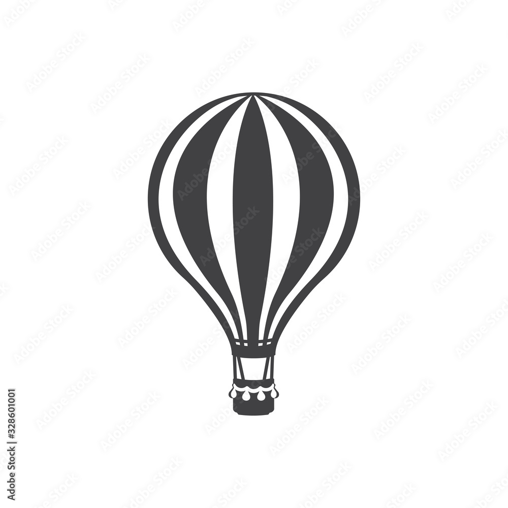 Fototapeta premium Hot air balloon icon illustration