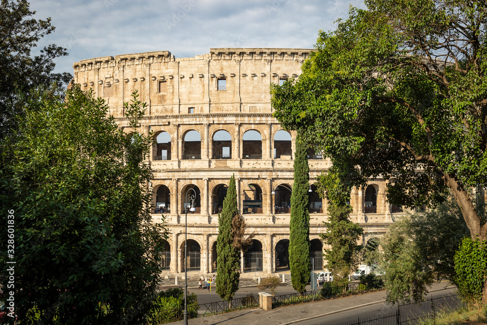 Obraz premium the famous Coliseum of Rome (Colosseum), Lazio, Italy