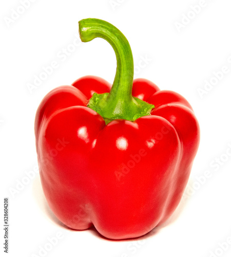 Beautiful Red pepper isolated on a white background