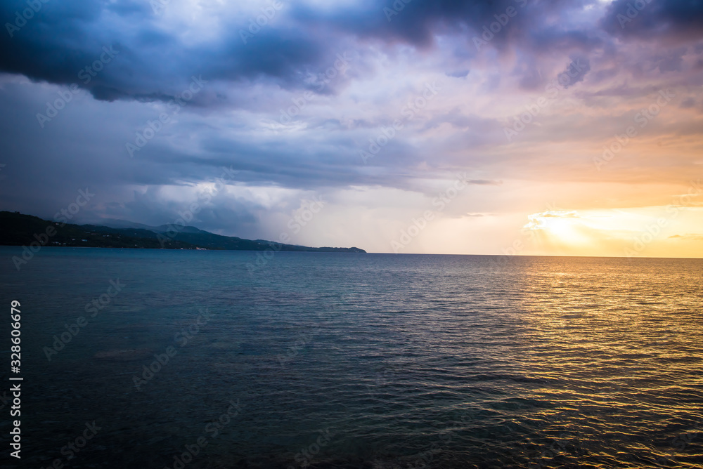 Tropical Island Sunset