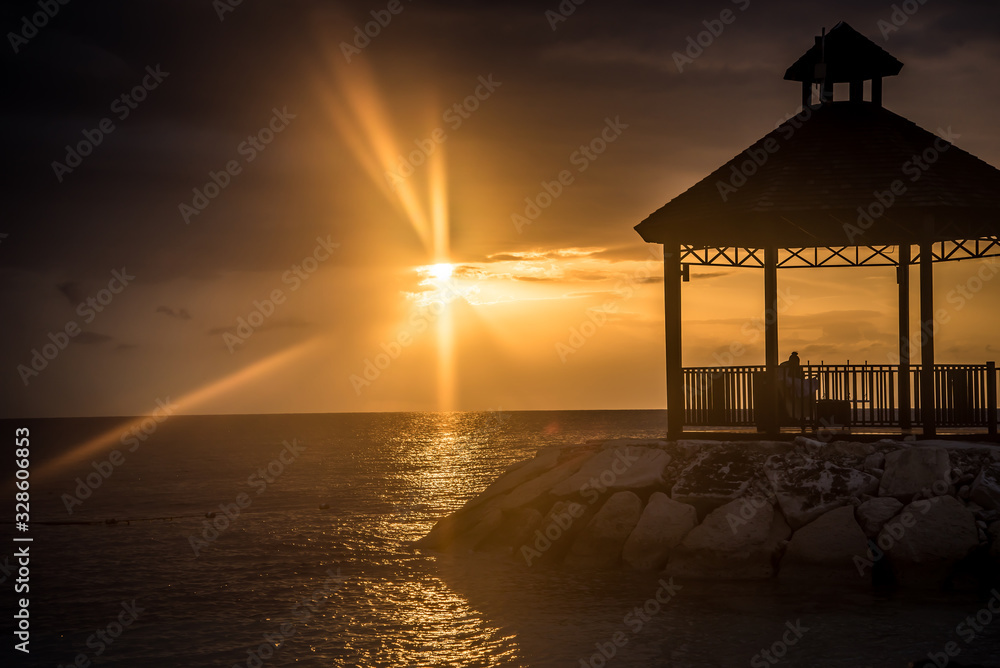 Tropical Island Sunset Tropical Island Sunset