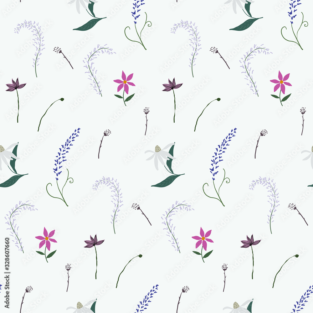 Wildflower seamless pattern Wildflower seamless pattern