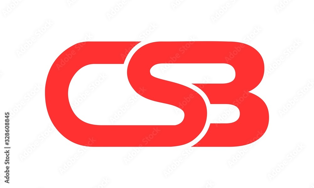 Abstract CSB vector logo design Abstract CSB vector logo design