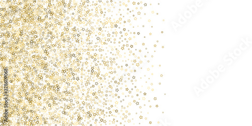 Glitter Stars. Luxury Confetti tiny Gold Christmas