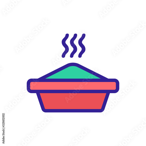 cat litter Icon vector. Thin line sign. Isolated contour symbol illustration