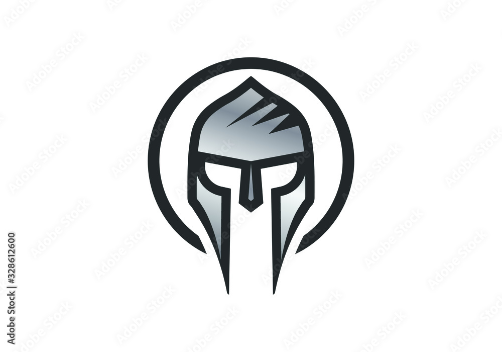 Warrior helmet logo, Warrior logo design template Warrior helmet logo, Warrior logo design template