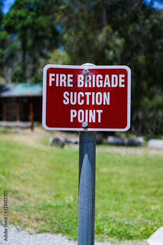 Wallpaper Mural Fire Brigade Suction Point Sign Torontodigital.ca