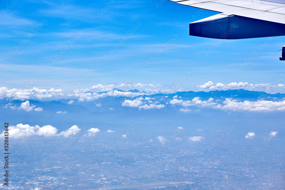Fototapeta premium Clouds seen from an airplane.