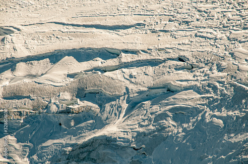 Close-up of cravasses, Zermatt, Switzerland photo