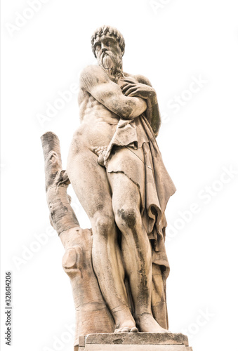 Ancient Sculptures at Piazza della Signoria in Florence Tuscany Region  Italy.