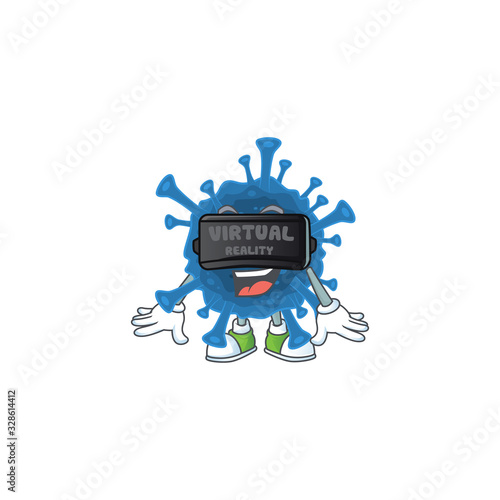 A smart character of coronavirus desease with Virtual reality headset