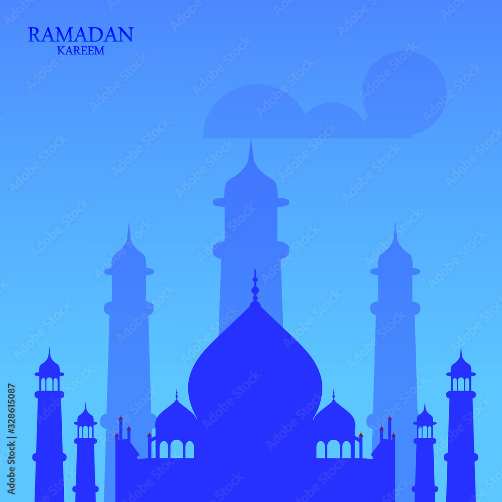 design illustration background ramadan mubarak
