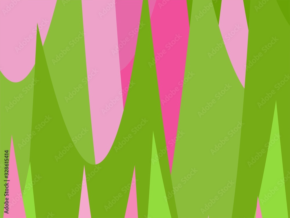 Colorful Art Pink and Green, Abstract, Modern Shape Background or Wallpaper Colorful Art Pink and Green, Abstract, Modern Shape Background or Wallpaper