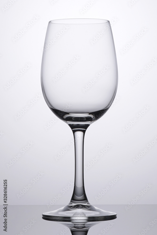 Empty glass clean isolated close up Empty glass clean isolated close up