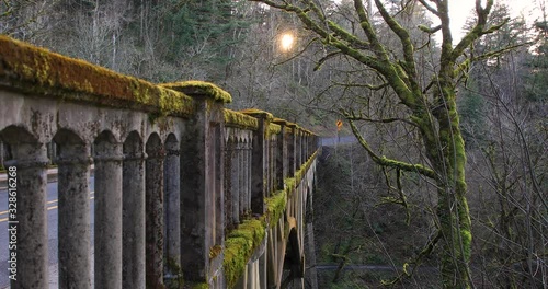 The bridge over Latourell Creek on the Hostoric Columbia River Highway. photo