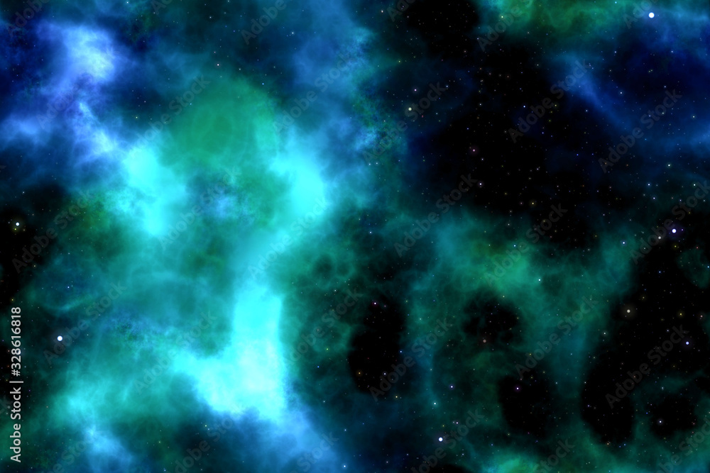 Fototapeta premium space with nebula and stars