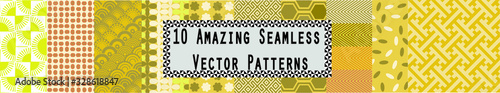 10 Amazing Seamless Vector Patterns Sunshine