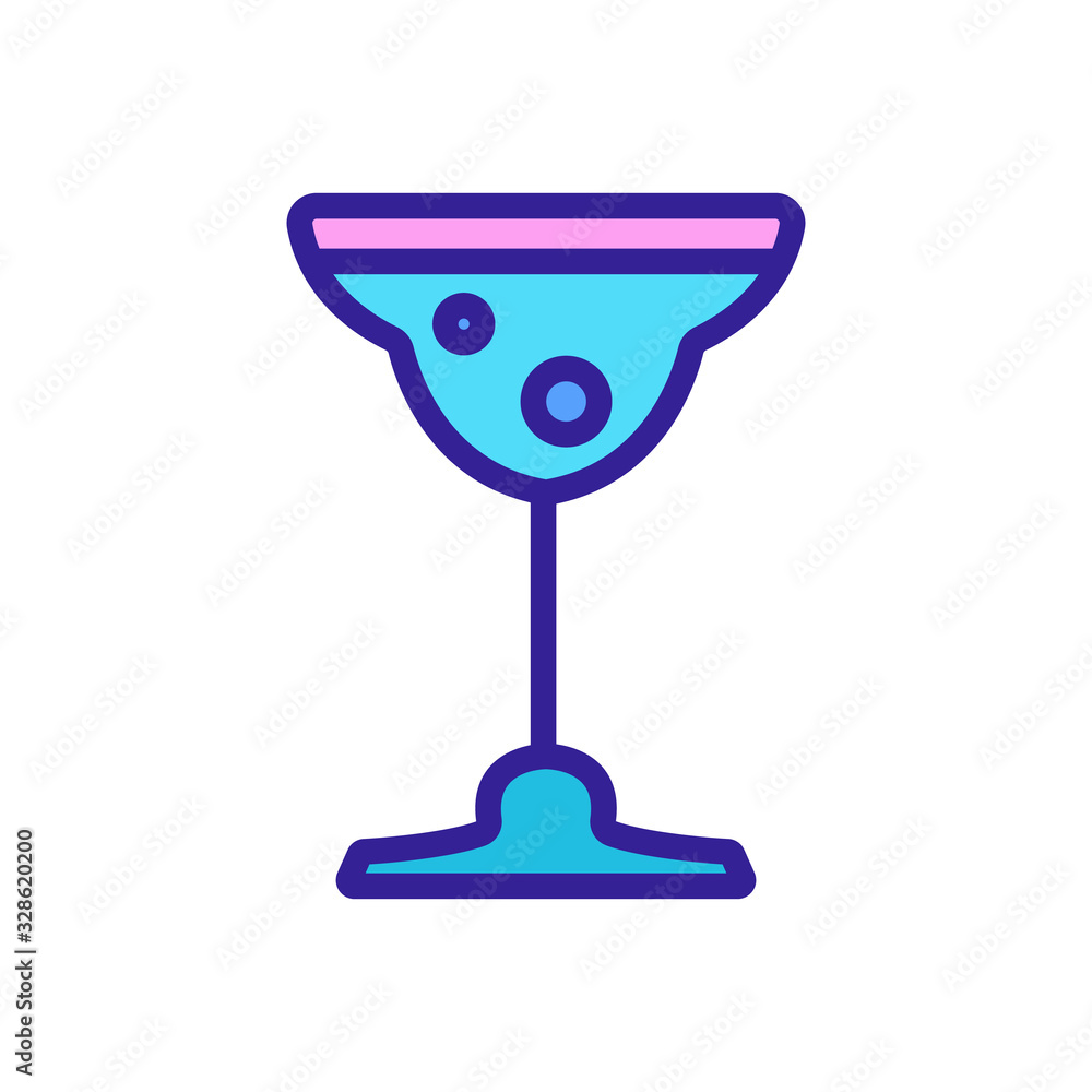 Champagne icon vector. Thin line sign. Isolated contour symbol illustration Champagne icon vector. Thin line sign. Isolated contour symbol illustration
