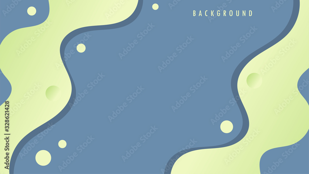 Background, Wallpaper. Cover, Header, Publication. Modern Wavy, Wave, Liquid, Fluid. Green Lime, Gray Color. Design Graphic Vector EPS10