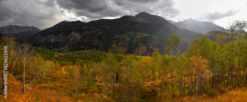 Panoramic view of Autumn landscape in San Juan mountains, Colorado © SNEHIT PHOTO