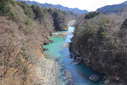 鬼怒楯岩大吊橋からの眺め Kinutateiuwa Bridge 