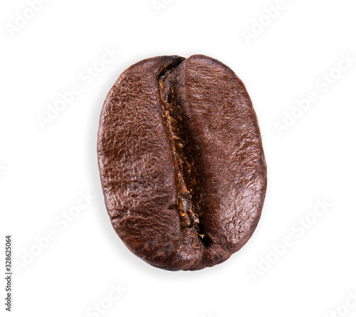 coffe bean isolated on white clipping path