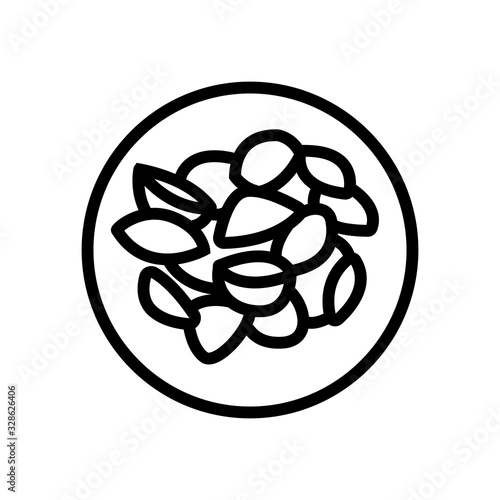 Delicious pasta icon vector. Thin line sign. Isolated contour symbol illustration