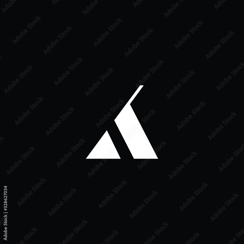 Initial based modern and minimal Logo. AK KA letter trendy fonts monogram icon symbol. Universal professional elegant luxury alphabet vector design - obrazy, fototapety, plakaty 