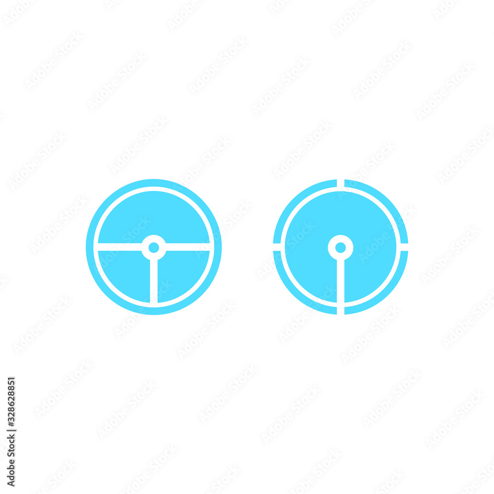 Circle technology icon. Abstract vector tech icon, logo illustration Circle technology icon. Abstract vector tech icon, logo illustration