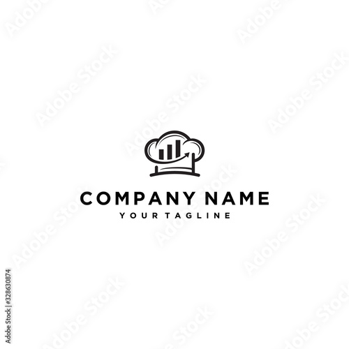 chef logo financial / chef logo / business logo /  restaurant logo 