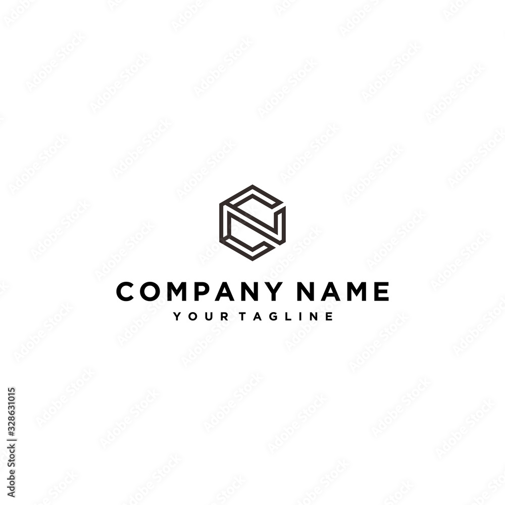 CN Logo / Hexagon logo / C Logo / N logo CN Logo / Hexagon logo / C Logo / N logo