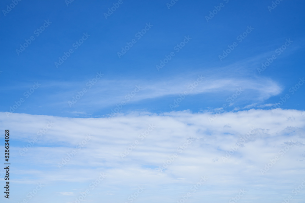 blue sky and cloud layer for background