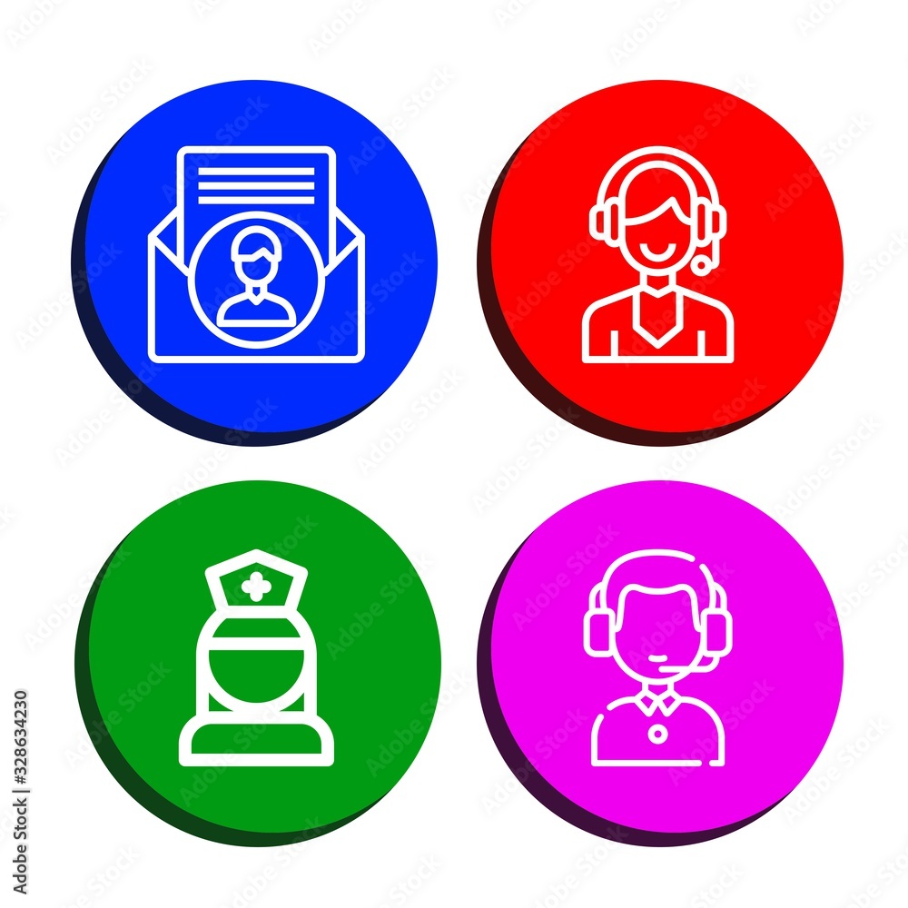 assistance icon set assistance icon set