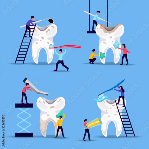 Dental Problems Treatment Concept