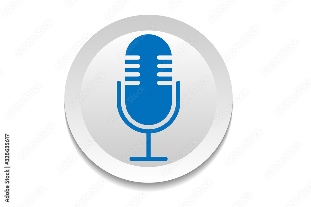 Microphone icon (blue version) Microphone icon (blue version)